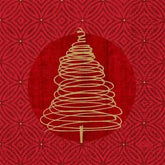 Duni Elegant Trees Napkin 3ply 33cm  Adomoo